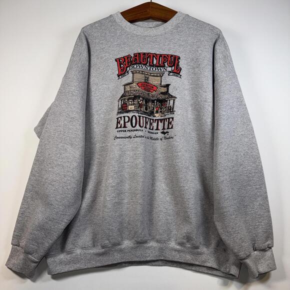 VTG Hanes Epoufette Crew Neck Sweatshirt - 2XL - Picture 1 of 6